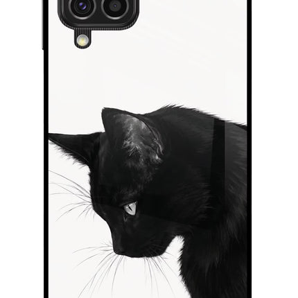 Shadow Gaze Samsung F62 Glass Case