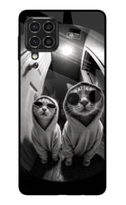 Hood Cats Samsung F62 Glass Case