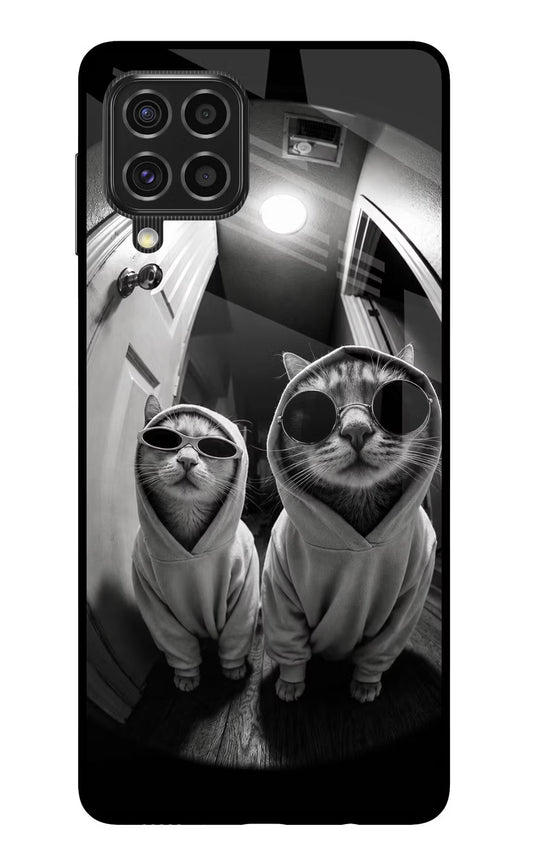 Hood Cats Samsung F62 Glass Case