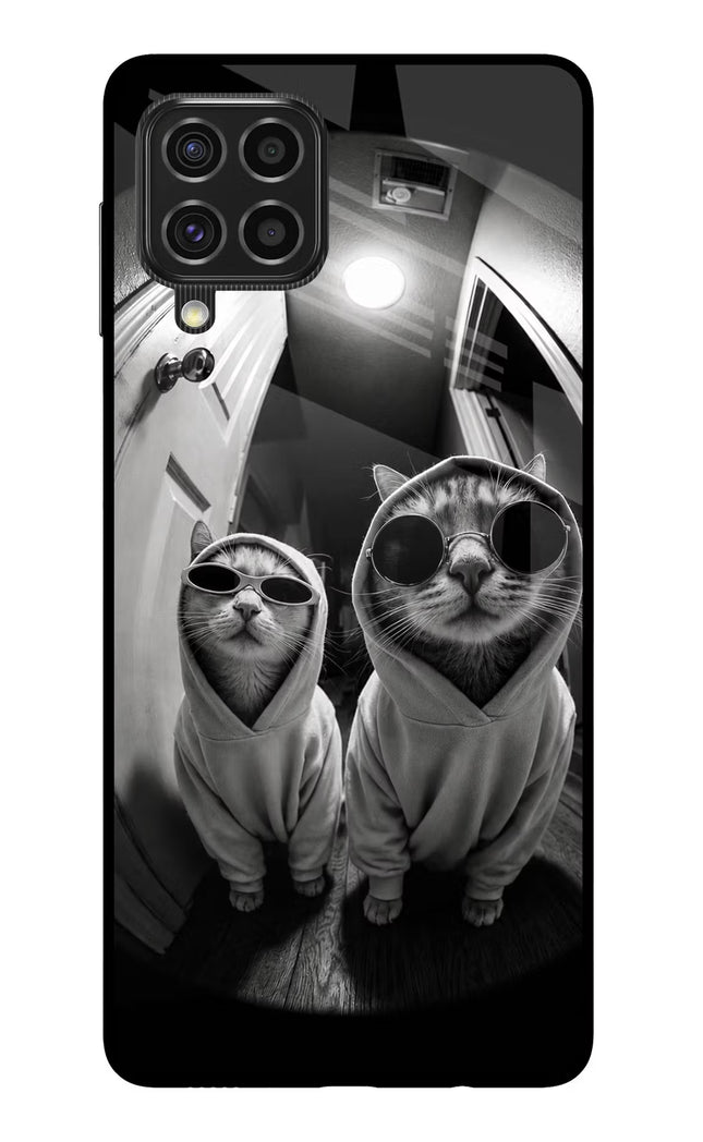 Hood Cats Samsung F62 Glass Case