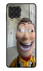 Side Eye Woody Samsung F62 Glass Case