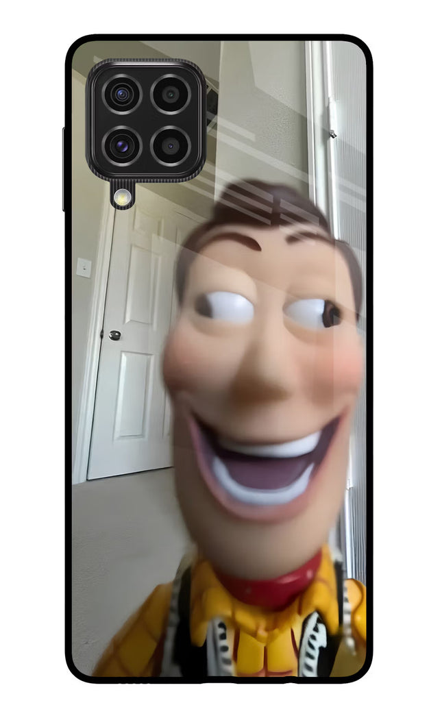 Side Eye Woody Samsung F62 Glass Case