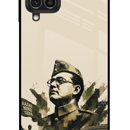 Netaji Rising Samsung F62 Glass Case