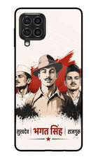 Bhagat Singh Trio Samsung F62 Glass Case
