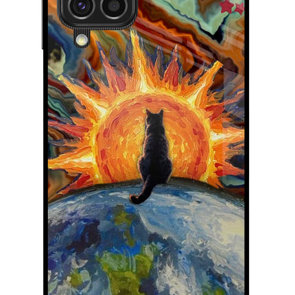 Sunrise Beyond Samsung F62 Glass Case Back Cover by Casekaro