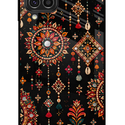 Boho Noir Samsung F62 Glass Case