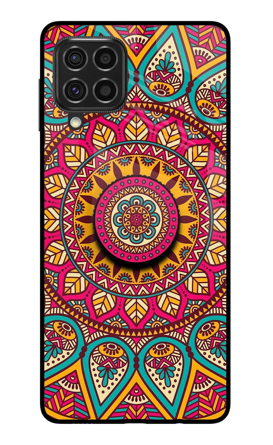 Mandala Samsung F62 Glass Case