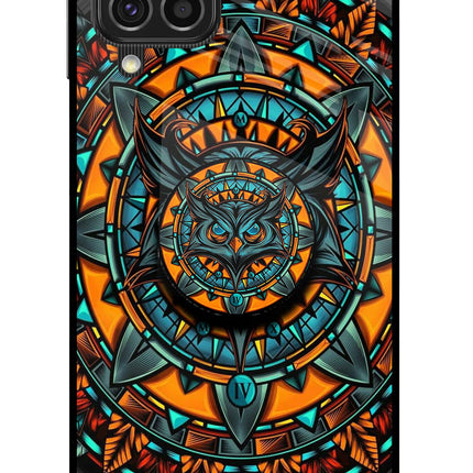 Angry Owl Samsung F62 Glass Case