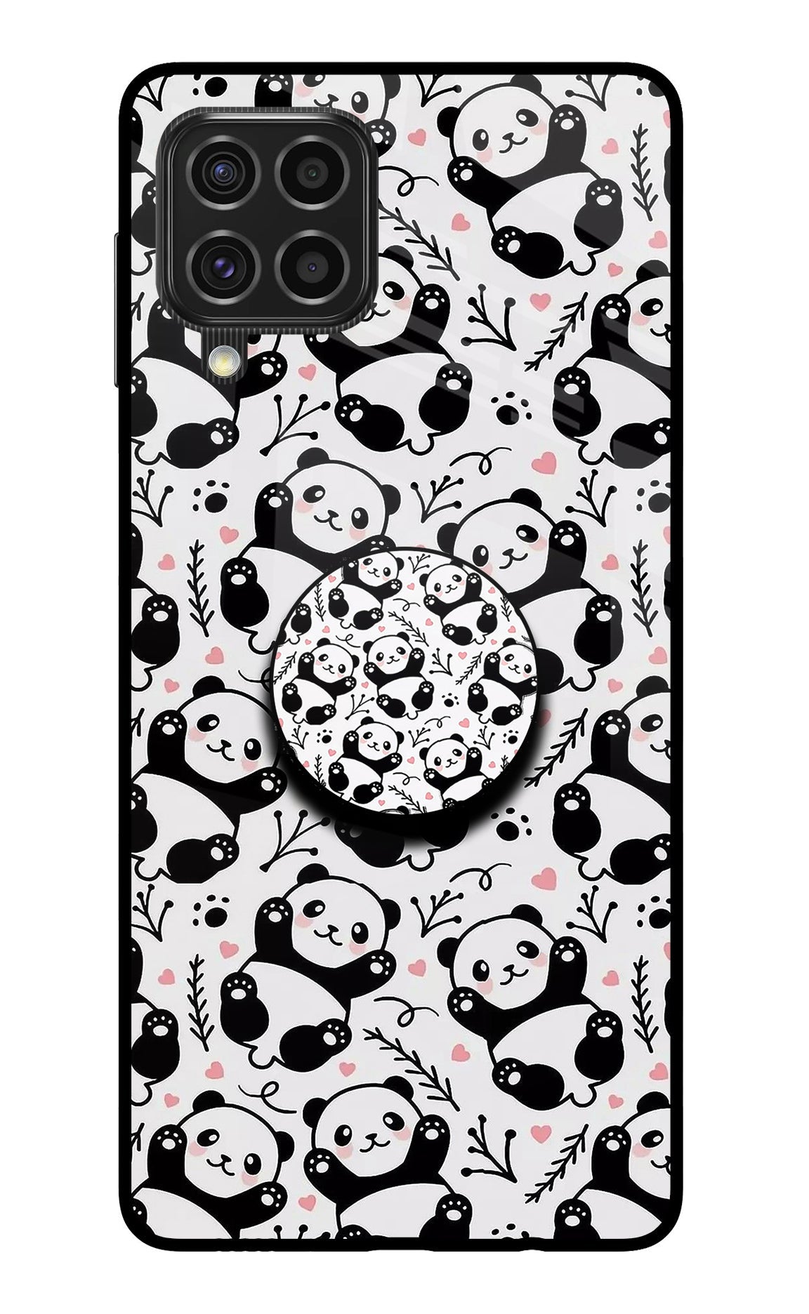 Cute Panda Samsung F62 Pop Case