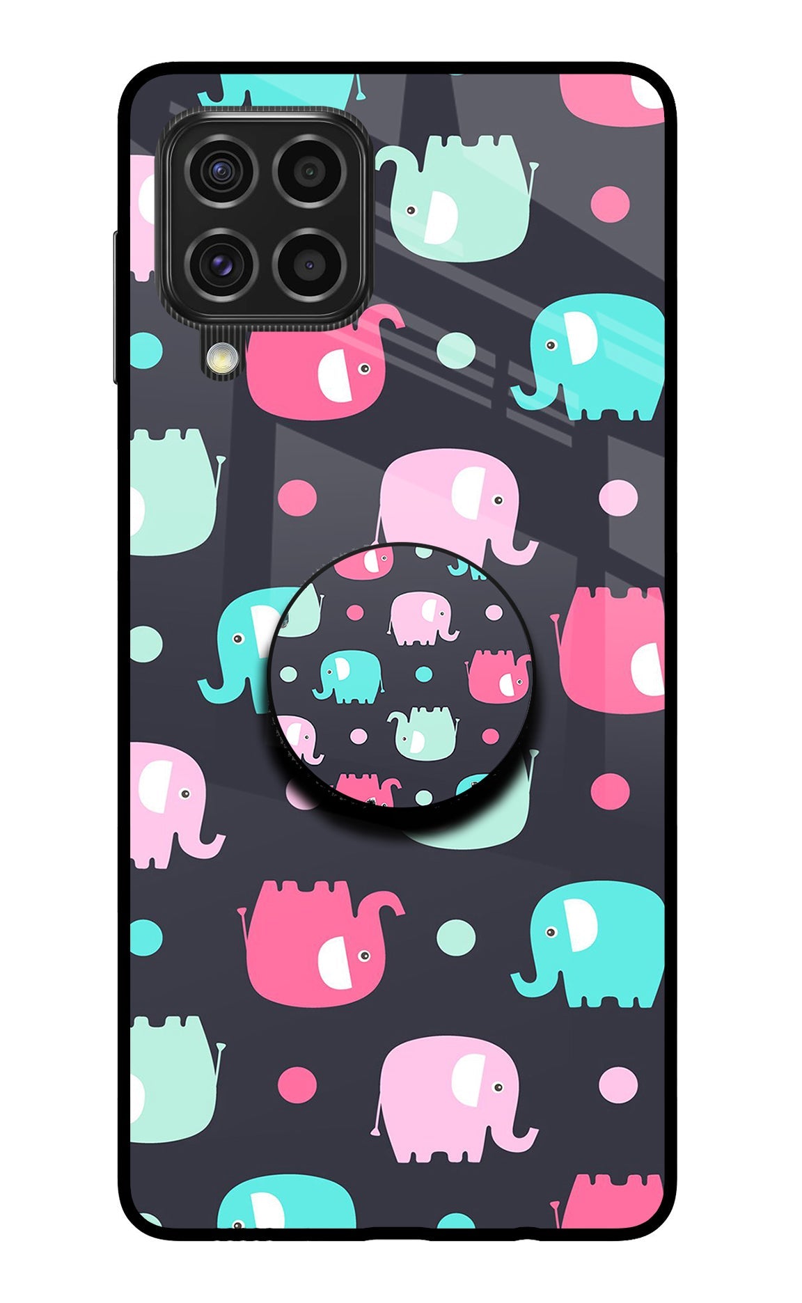 Baby Elephants Samsung F62 Pop Case