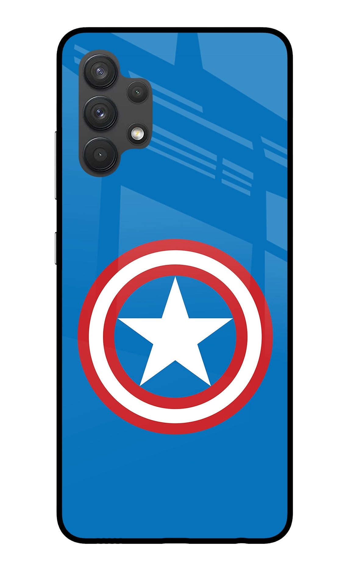 Captain America Logo Samsung A32 4G Glass Case