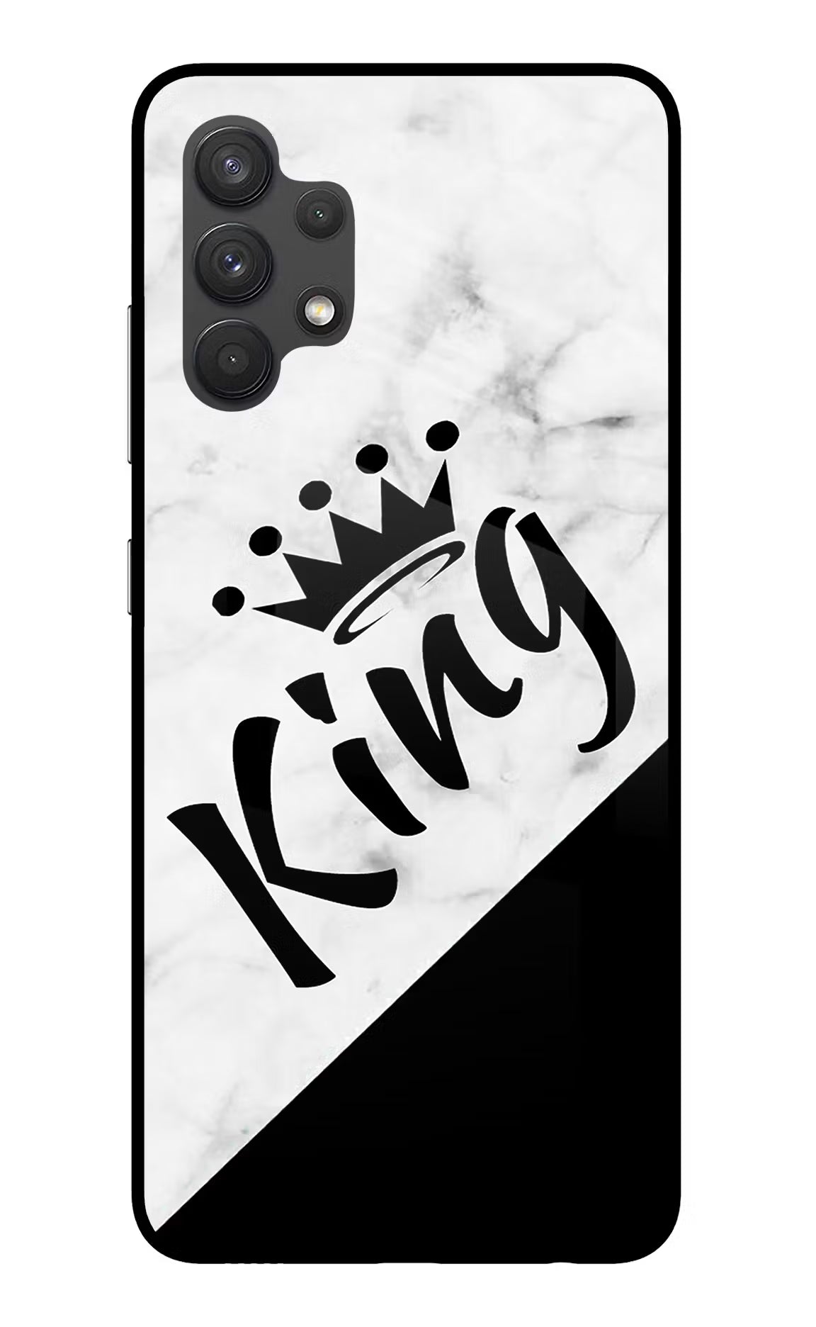 King Samsung A32 4G Glass Case Back Cover by Casekaro