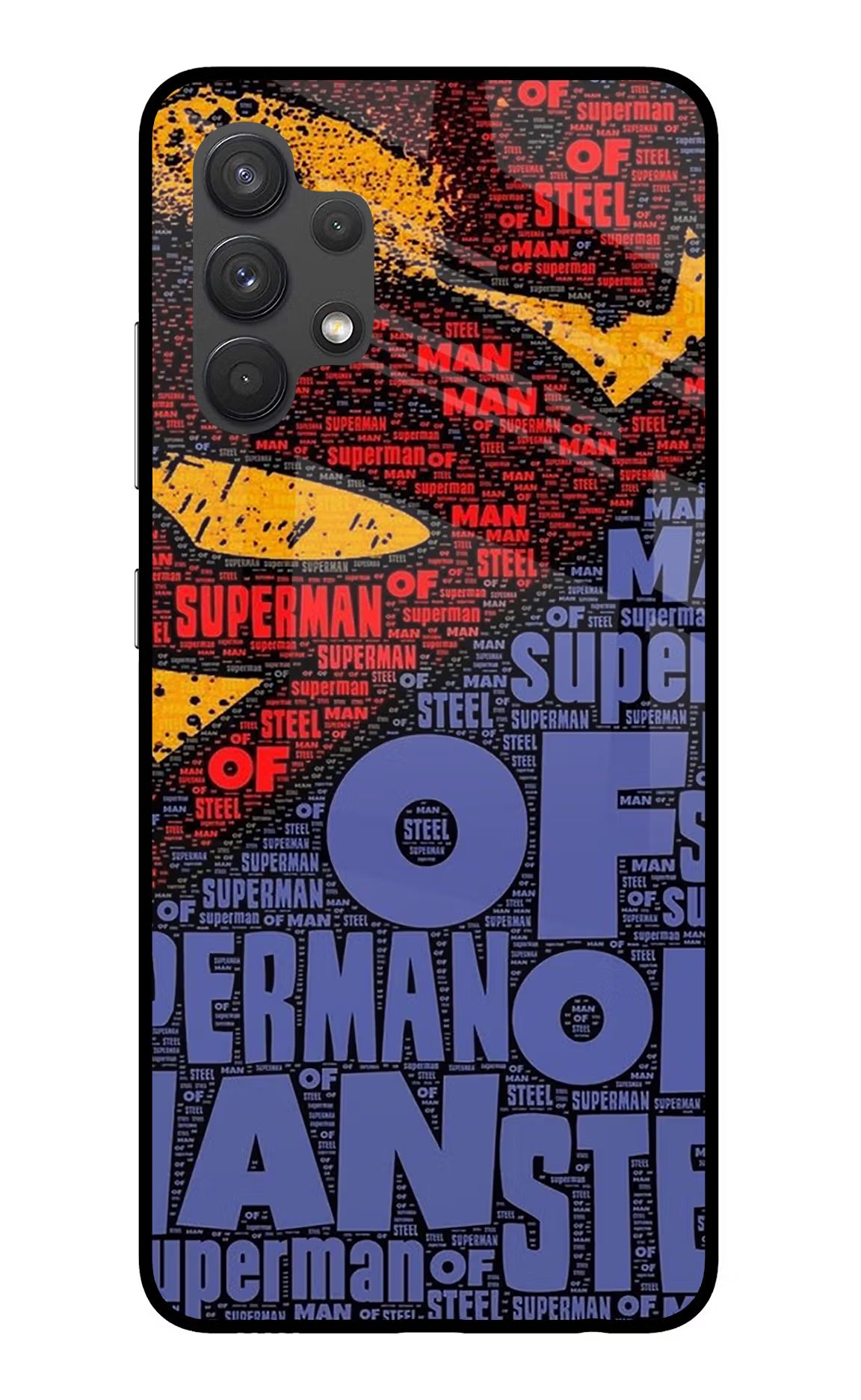 Superman Samsung A32 4G Glass Case Back Cover by Casekaro