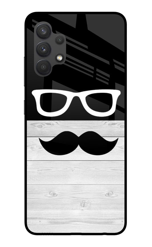 Mustache Samsung A32 4G Glass Case
