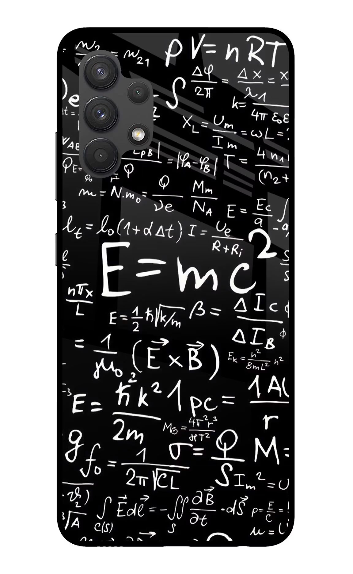 Physics Formula Samsung A32 4G Glass Case Back Cover by Casekaro