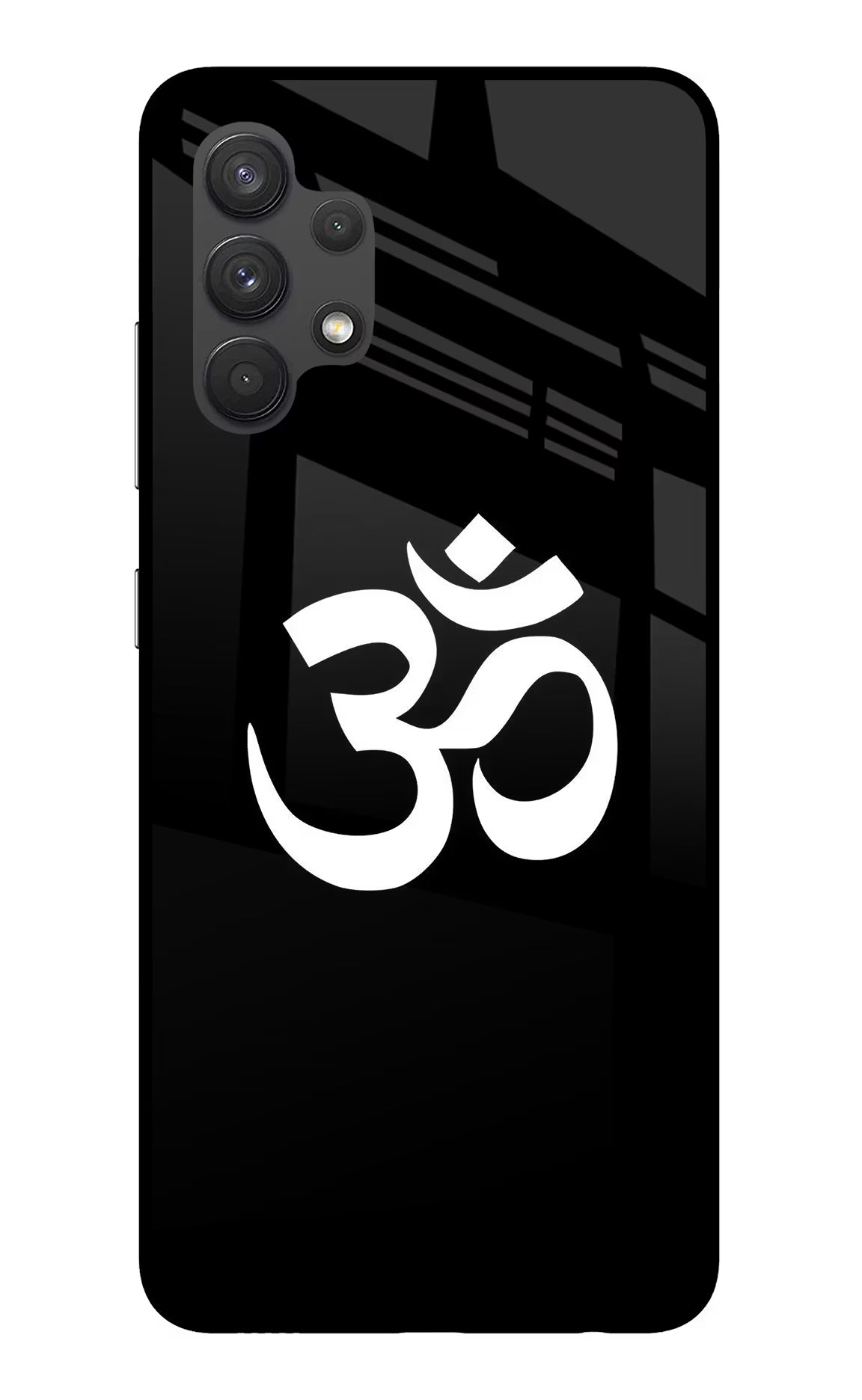 Om Samsung A32 4G Glass Case Back Cover by Casekaro