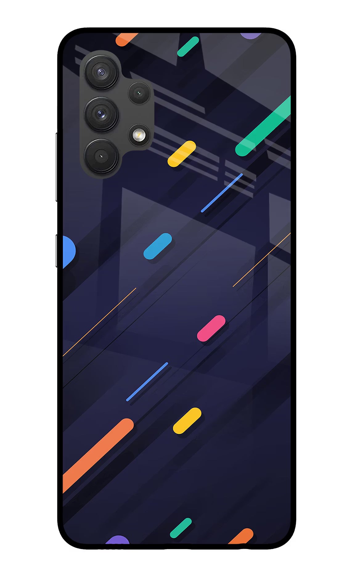 Abstract Design Samsung A32 4G Glass Case Back Cover by Casekaro