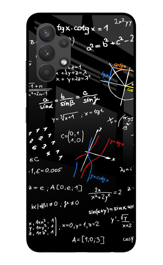 Mathematics Formula Samsung A32 4G Glass Case