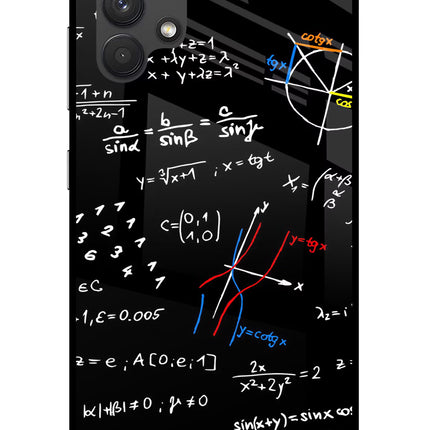 Mathematics Formula Samsung A32 4G Glass Case Back Cover by Casekaro