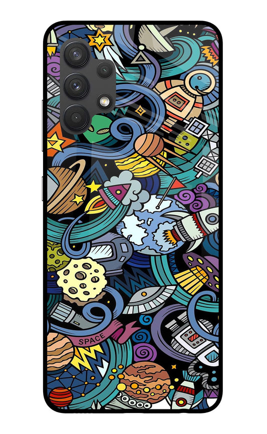 Space Abstract Samsung A32 4G Glass Case