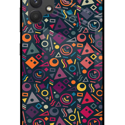Geometric Abstract Samsung A32 4G Glass Case Back Cover by Casekaro