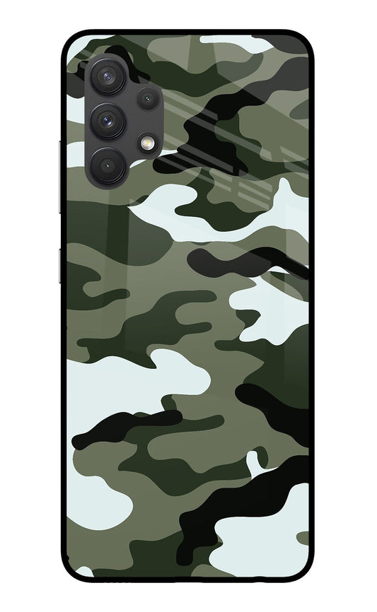 Camouflage Samsung A32 4G Glass Case