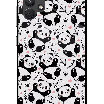 Cute Panda Samsung A32 4G Glass Case