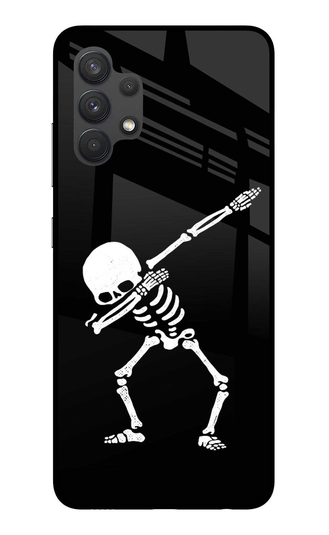 Dabbing Skeleton Art Samsung A32 4G Back Cover