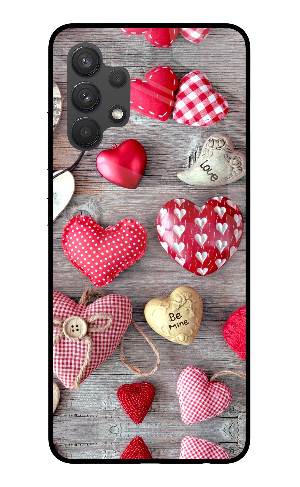 Love Wallpaper Samsung A32 4G Glass Case