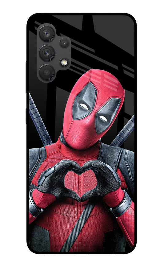 Deadpool Samsung A32 4G Glass Case