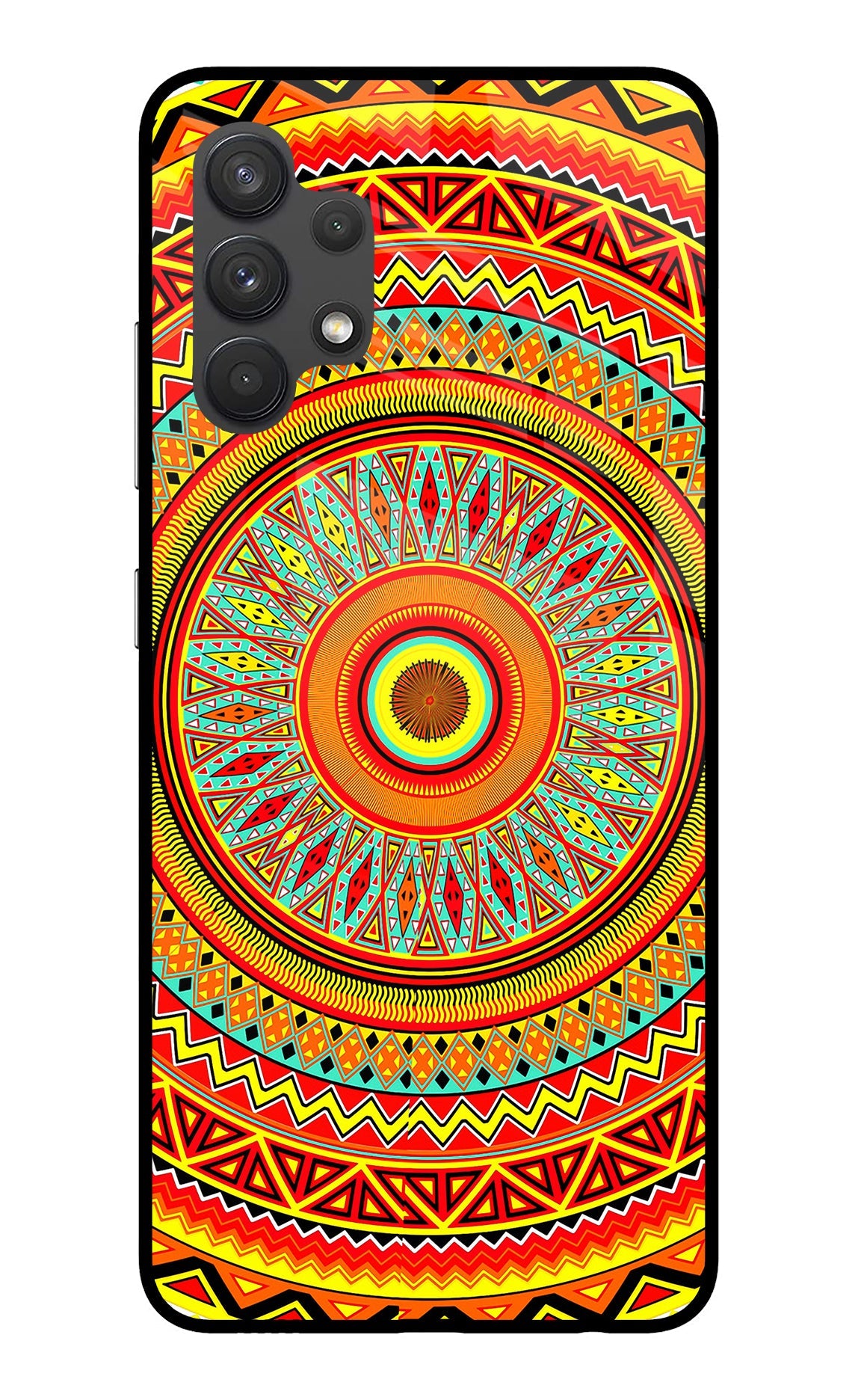 Mandala Pattern Samsung A32 4G Glass Case