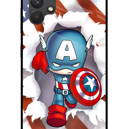 Captain America Samsung A32 4G Glass Case
