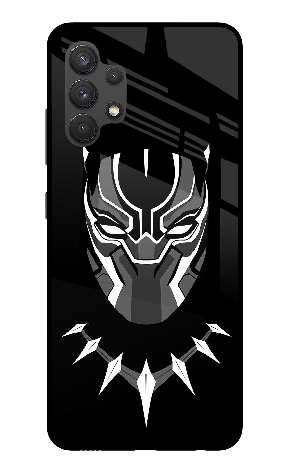 Black Panther Samsung A32 4G Glass Case Back Cover by Casekaro