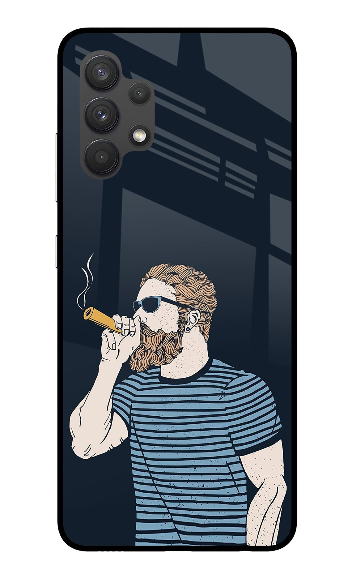 Smoking Samsung A32 4G Glass Case