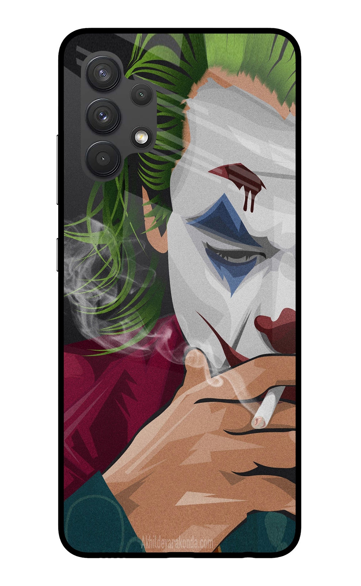 Joker Smoking Samsung A32 4G Glass Case