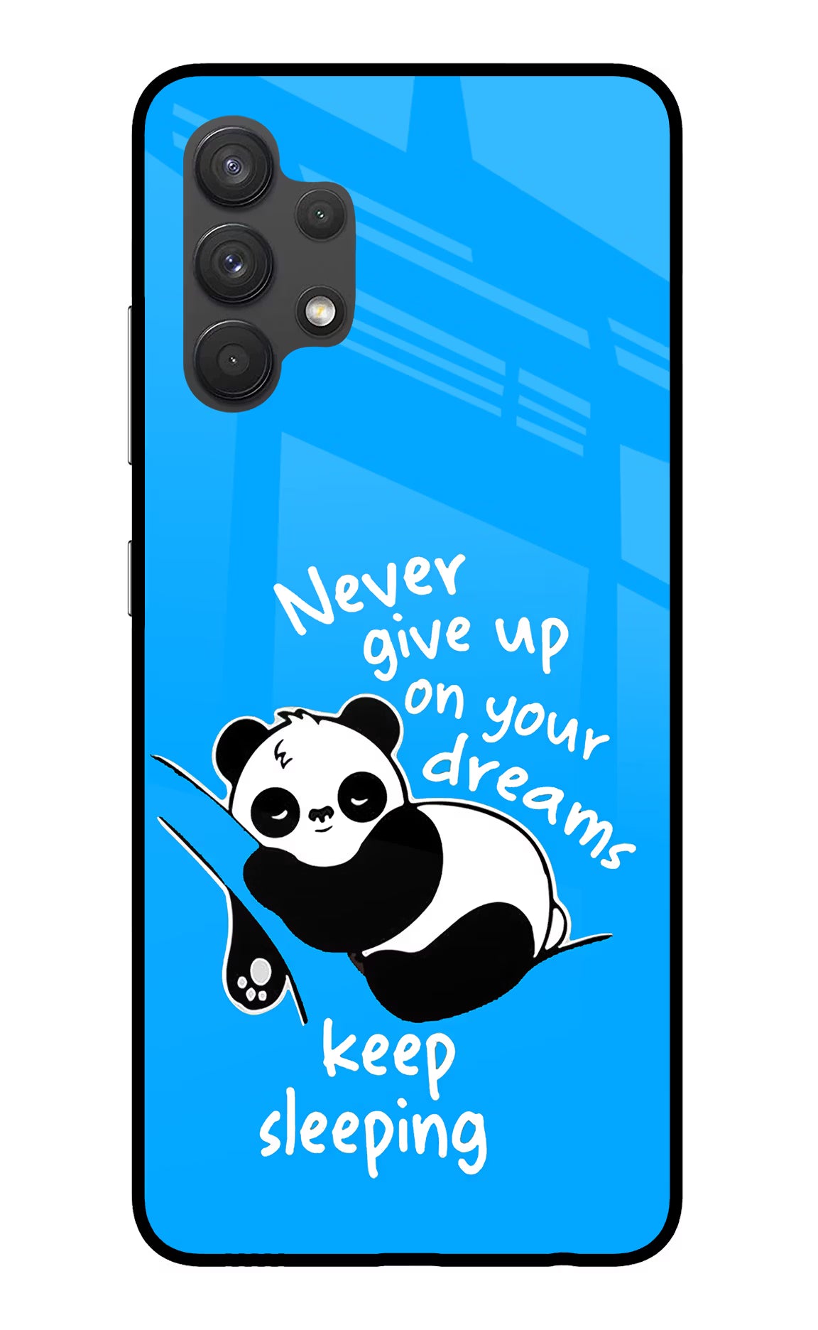 Keep Sleeping Samsung A32 4G Glass Case Back Cover by Casekaro