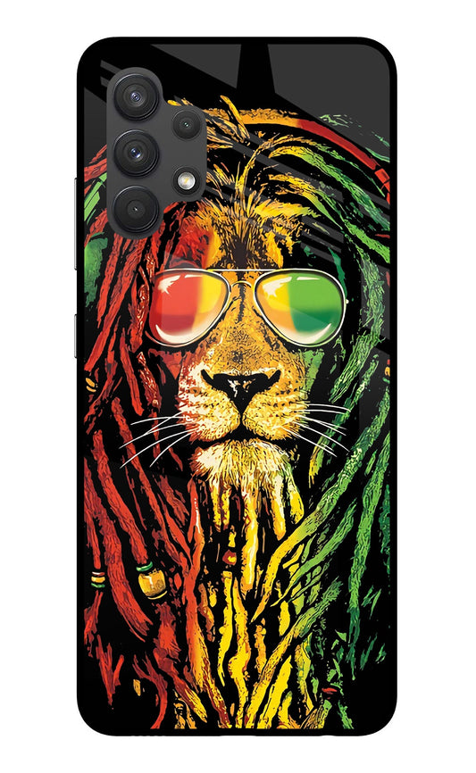 Rasta Lion Samsung A32 4G Glass Case