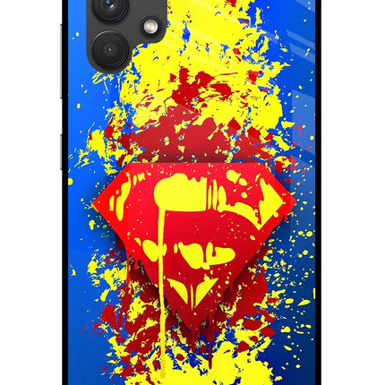 Superman logo Samsung A32 4G Glass Case