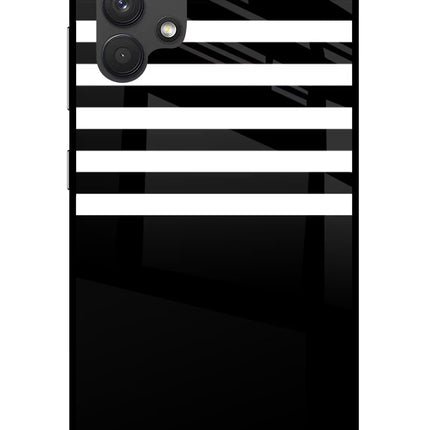 Black and White Print Samsung A32 4G Glass Case