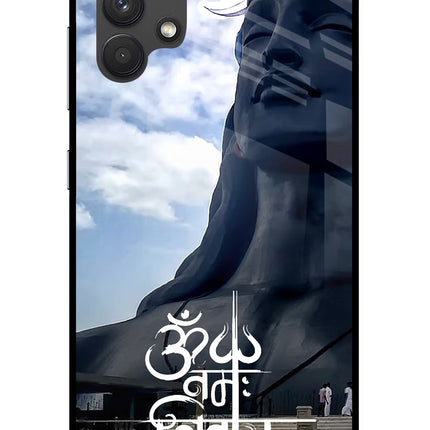 Om Namah Shivay Samsung A32 4G Glass Case Back Cover by Casekaro