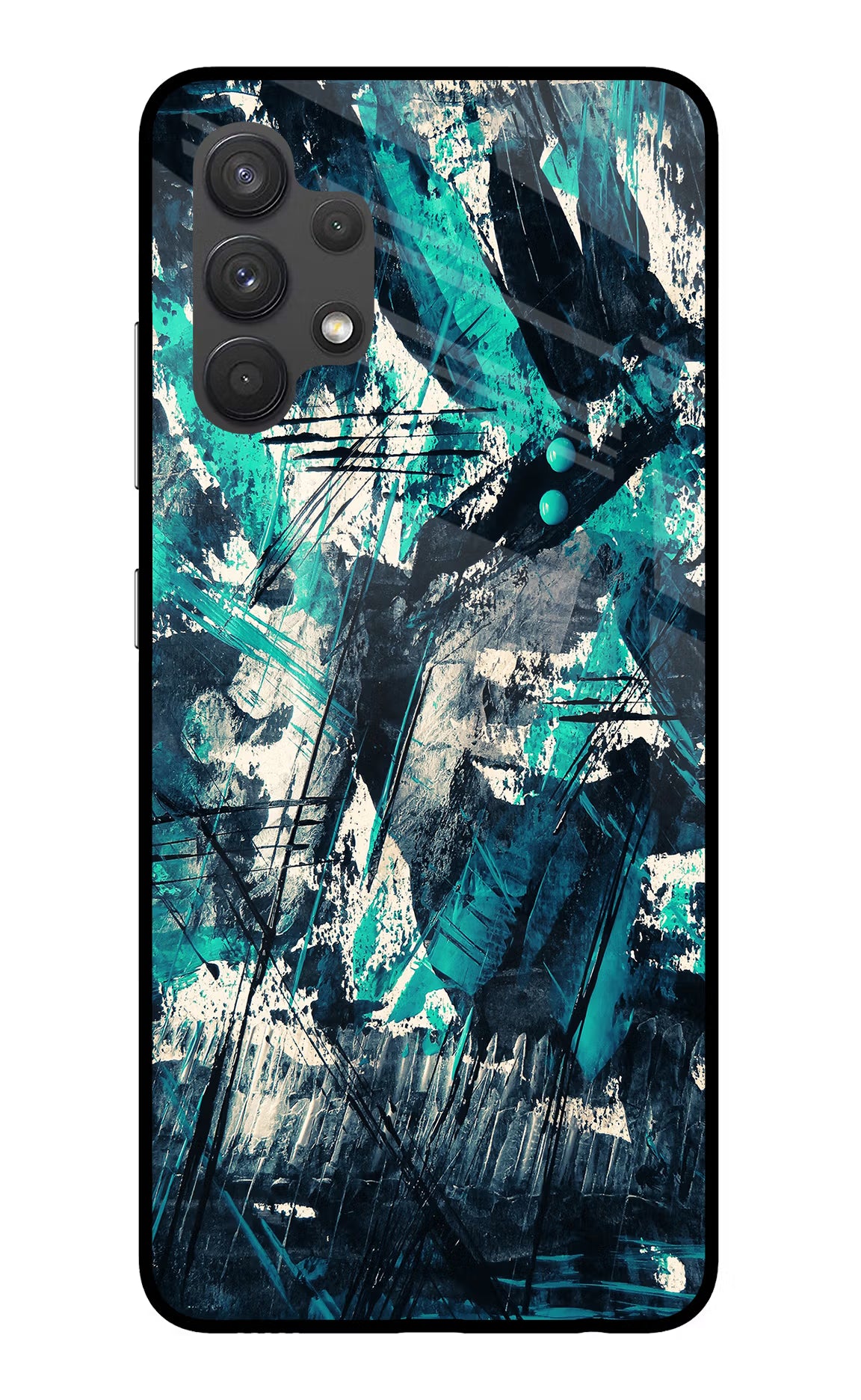 Artwork Samsung A32 4G Glass Case Back Cover by Casekaro