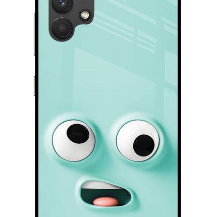 Funny Cartoon Samsung A32 4G Glass Case Back Cover by Casekaro