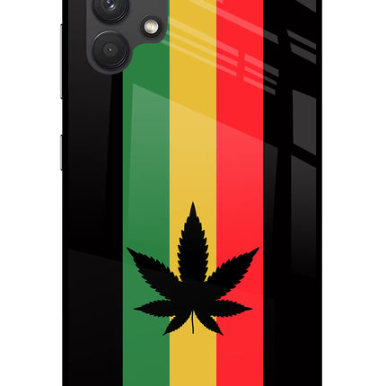 Weed Flag Samsung A32 4G Glass Case