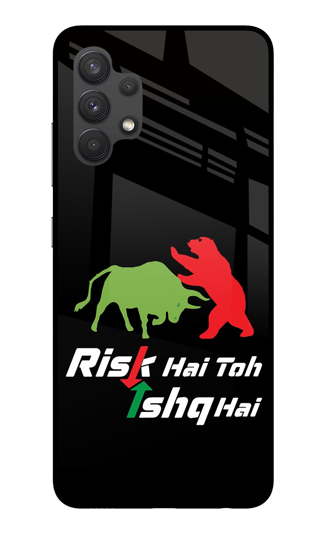 Risk Hai Toh Ishq Hai Samsung A32 4G Glass Case