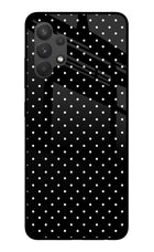 White Dots Samsung A32 4G Glass Case