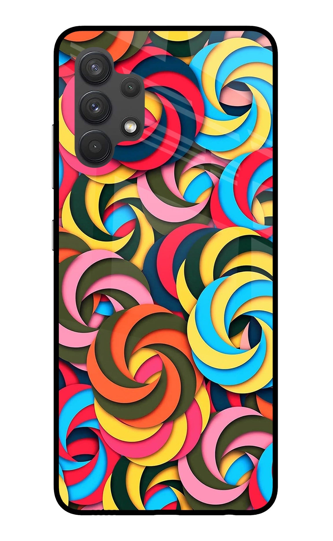 Spiral Pattern Samsung A32 4G Back Cover