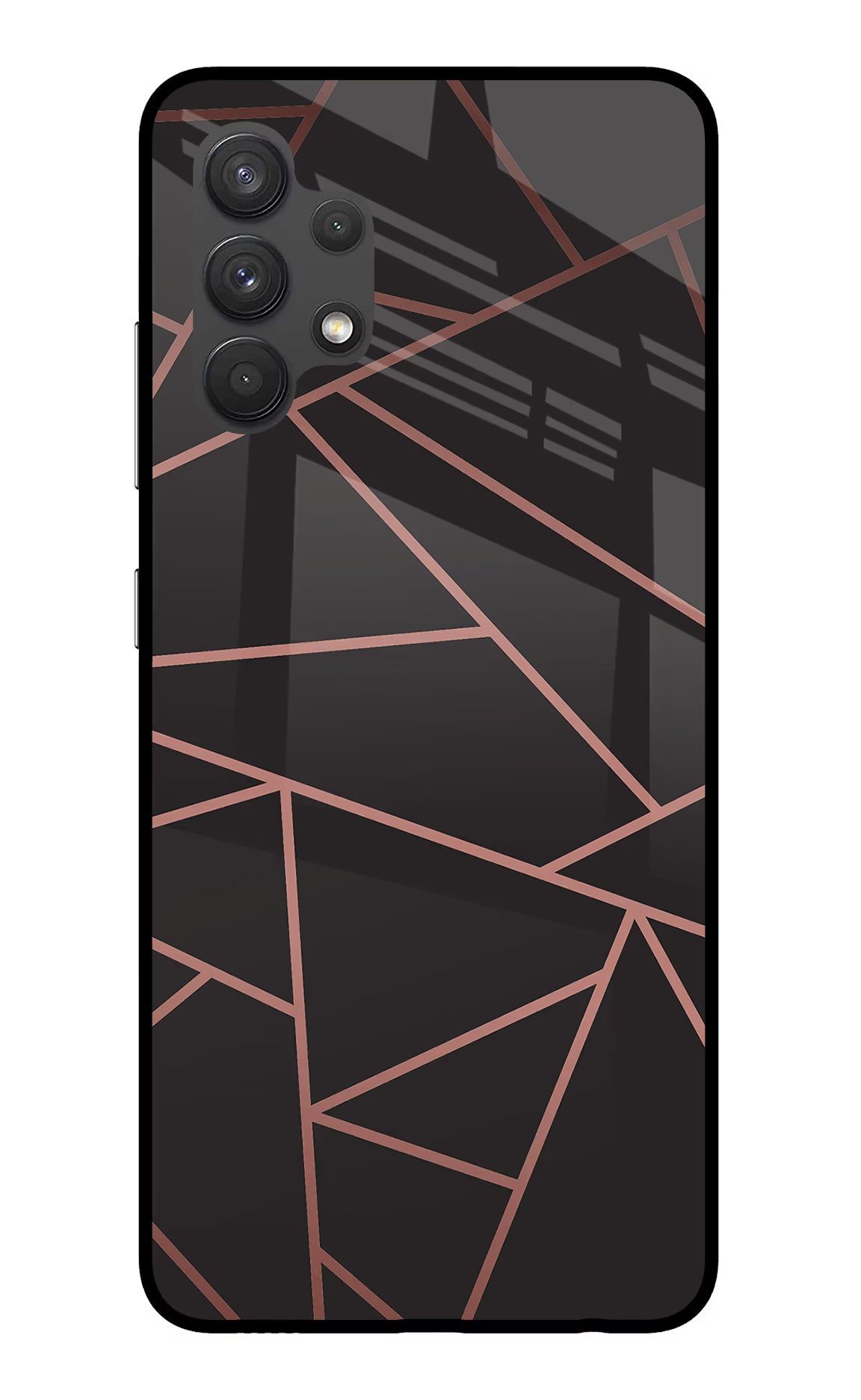 Geometric Pattern Samsung A32 4G Glass Case Back Cover by Casekaro