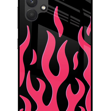 Fire Flames Samsung A32 4G Glass Case