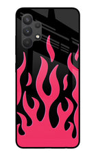 Fire Flames Samsung A32 4G Glass Case