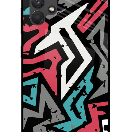 Geometric Graffiti Samsung A32 4G Glass Case